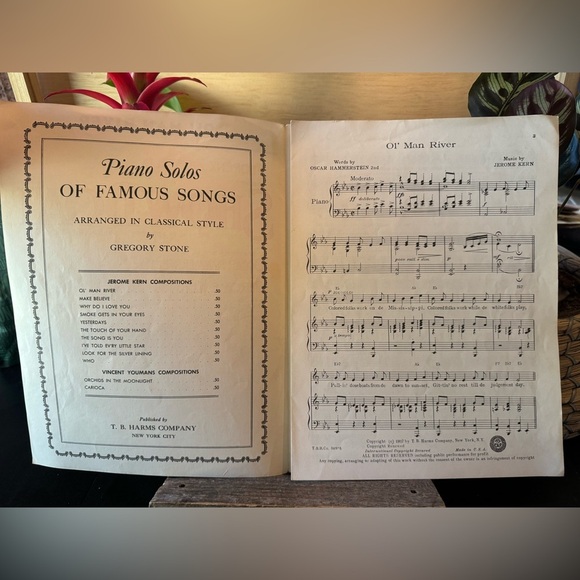 VINTAGE Show Boat “Ol’ Man River” Sheet Music | Piano Solo - Picture 2 of 6